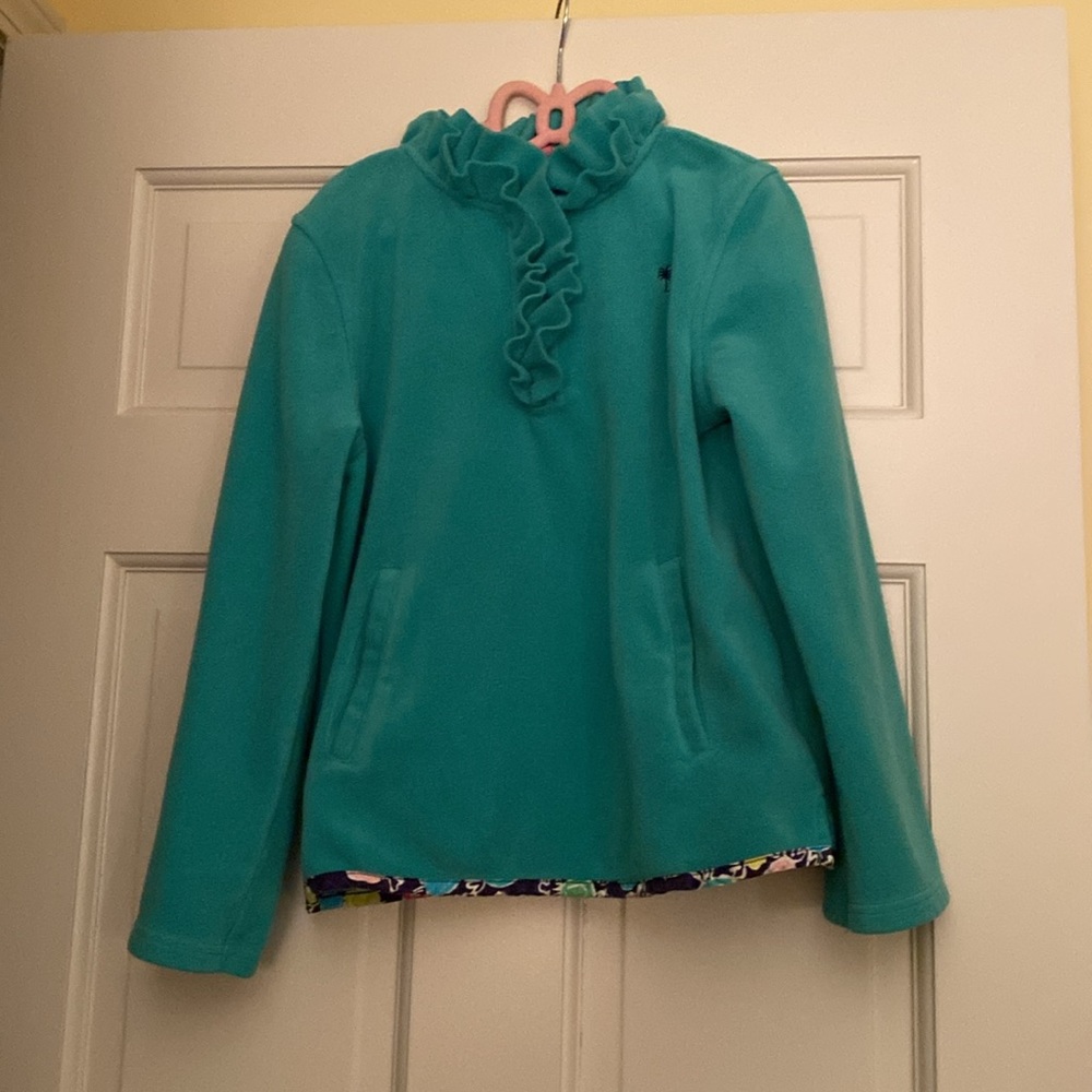 EUC girls’ Lilly Pulitzer fleece, sized 10